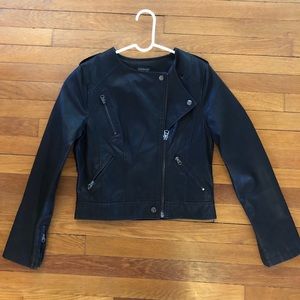 Perfect condition Topshop vegan leather jacket sz6